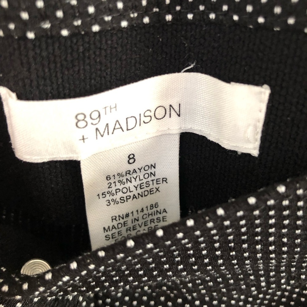 89th + Madison Polka Dot Dress Pants Size 8 - Picture 2 of 3
